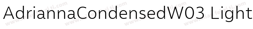 AdriannaCondensedW03 Light Regular字体转换